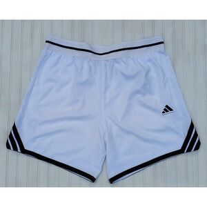 Adidas Mens XL Basketball Shorts White  Athletic Loose Fit‎ 7" Inseam New